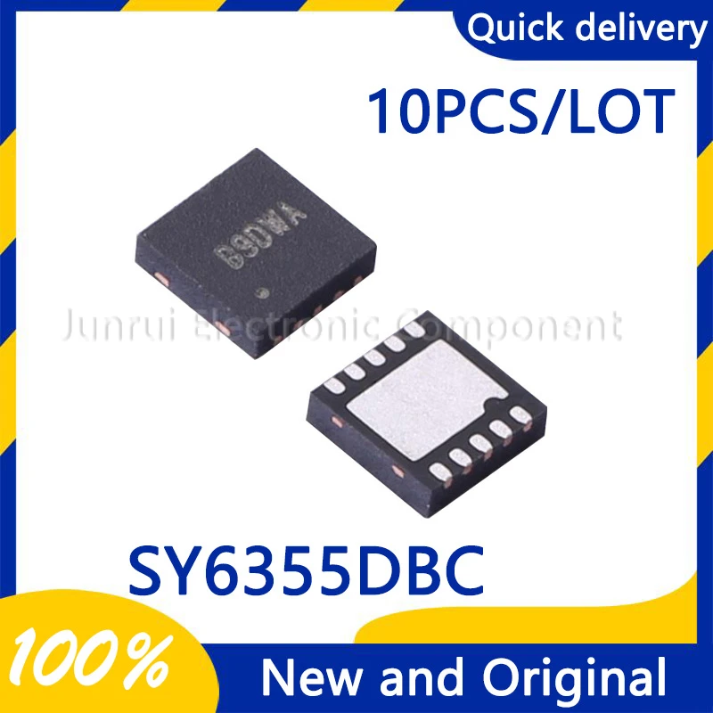 10PCS/LOT SY6355DBC Print B9 10-DFN Linear Regulator Chip Electronic Component  Integrated Chip Ic  New And Original