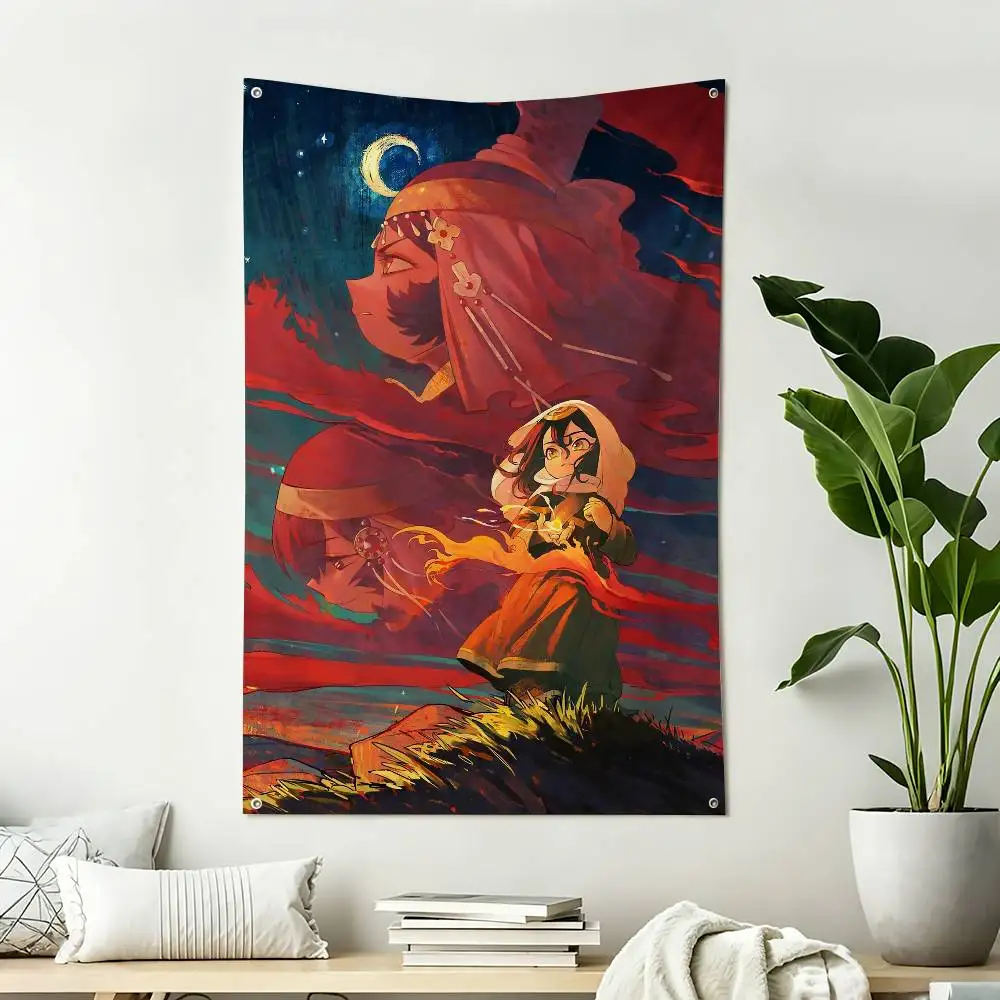 T-Tenmaku no J-Jaadugar S-Shitala Home Decor Wall Hanging Vertical Flags Indoor Outdoor 2
