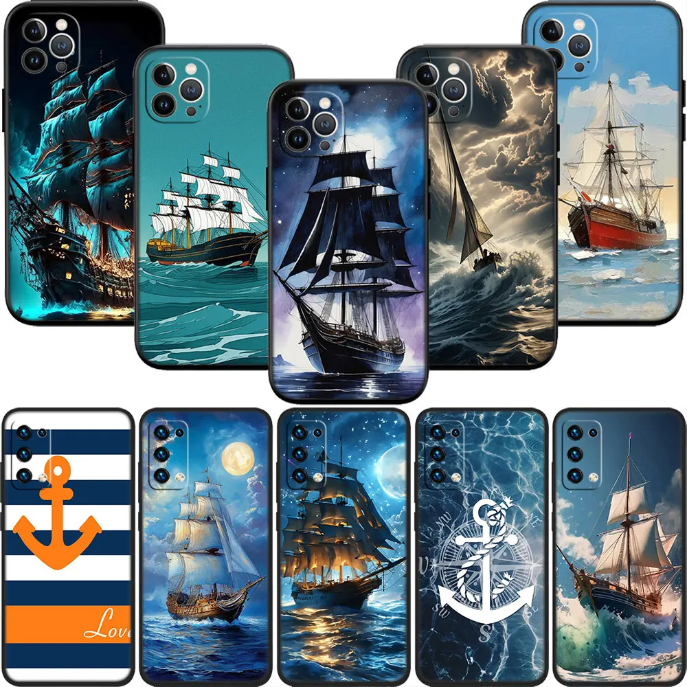 MN3 Anchor Sailor Sailing Phone Case for Samsung Note 10 20 S23 S24 S25 S26 Ultra FE Pro Plus Edge Lite A02S A35 A07 A17 A27