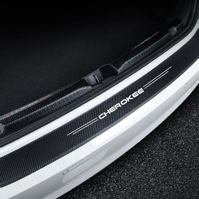 1Pc Car Trunk Bumper Protective Sticker for Jeep Patriot Wrangler Cherokee Compass Trail Hawk Rubicon Liberty Commander Renegade