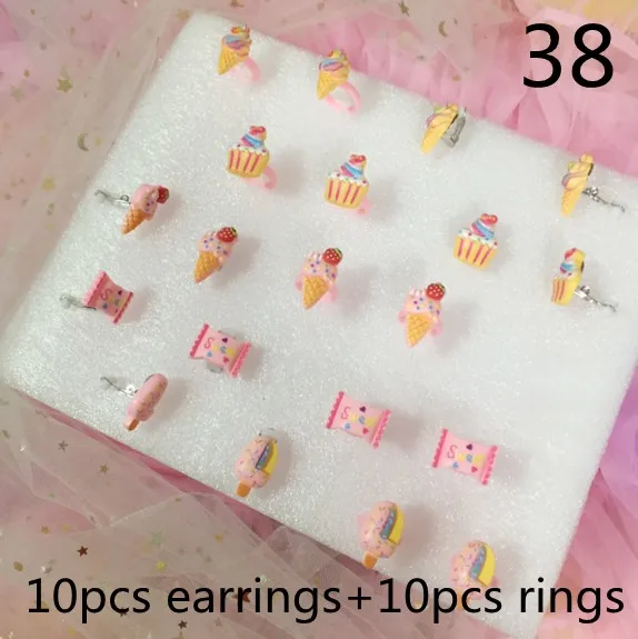 Pendientes de cristal con Clip para las orejas de bebé para niños, cojín suave Invisible, sin Piercing ni anillos, 20 unids/set por juego