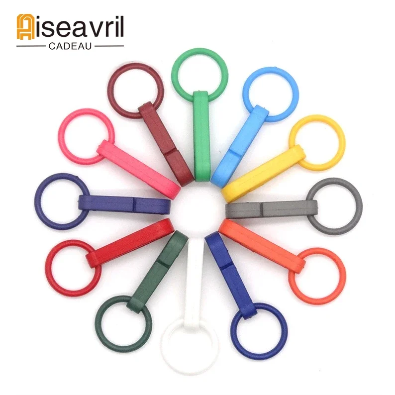 

10/20pcs Colorful Keychain Plastic Buckles Snap Hook with O Ring for Backpack Curtains Blinds Cord Masks Lanyard Connectors Part