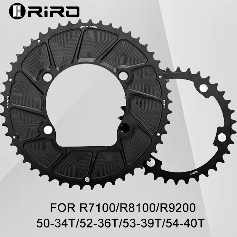 

Звездочка RIRO для шоссейного велосипеда SHIMANO 7100/8100/9200 110BCD, звездочка 50-34T 52-36T 53-39T 54-40T, звездочка для шоссейного велосипеда