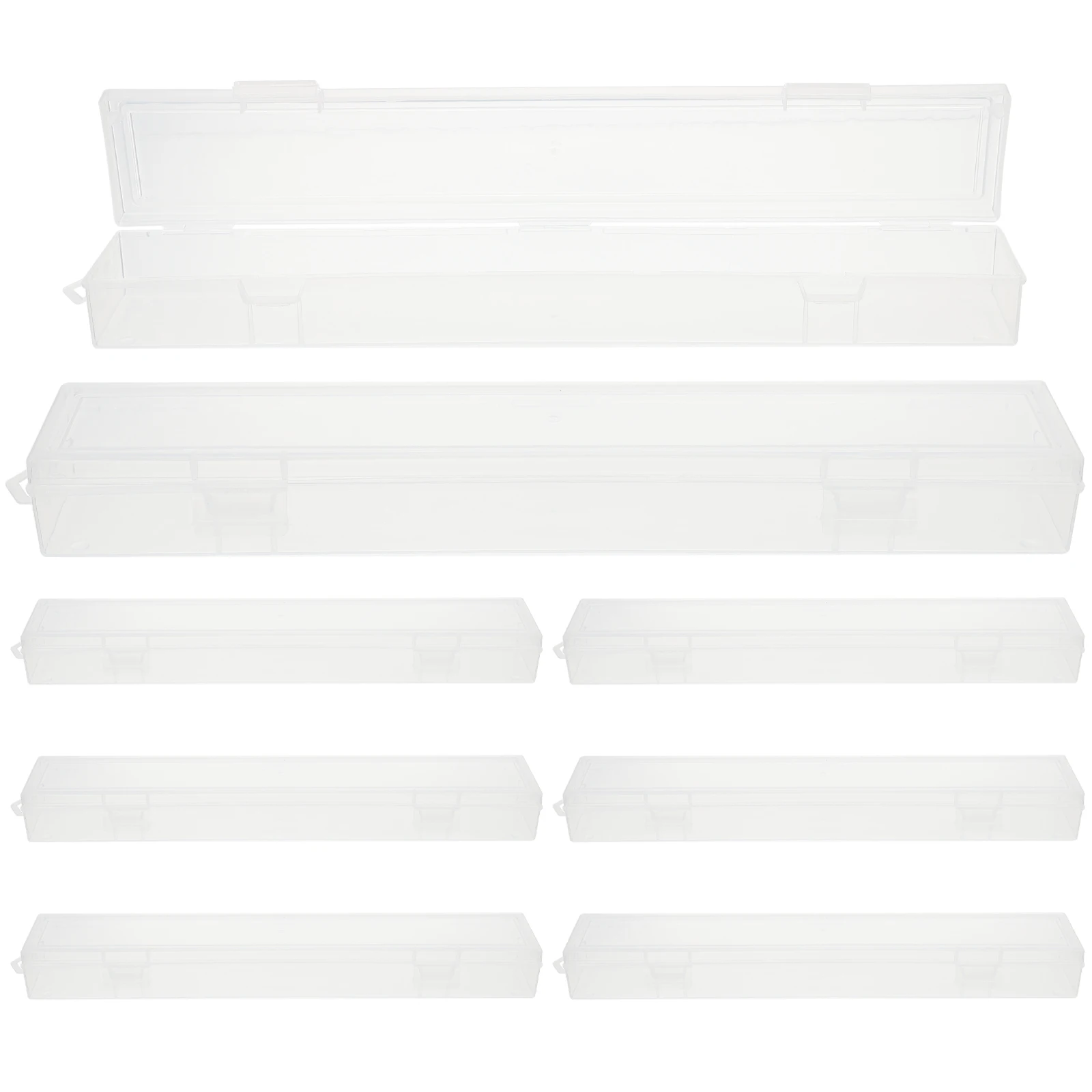 

8 Pcs Premium Plastic Transparent Gouache Oil Tools Organizer Storage Case Practical Container Holders