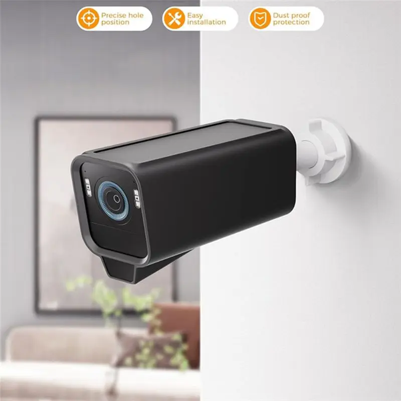 M07K-For Eufy S3 Pro For Eufy Security Camera Case, Waterproof Silicone Protector(2-Pack-Black)