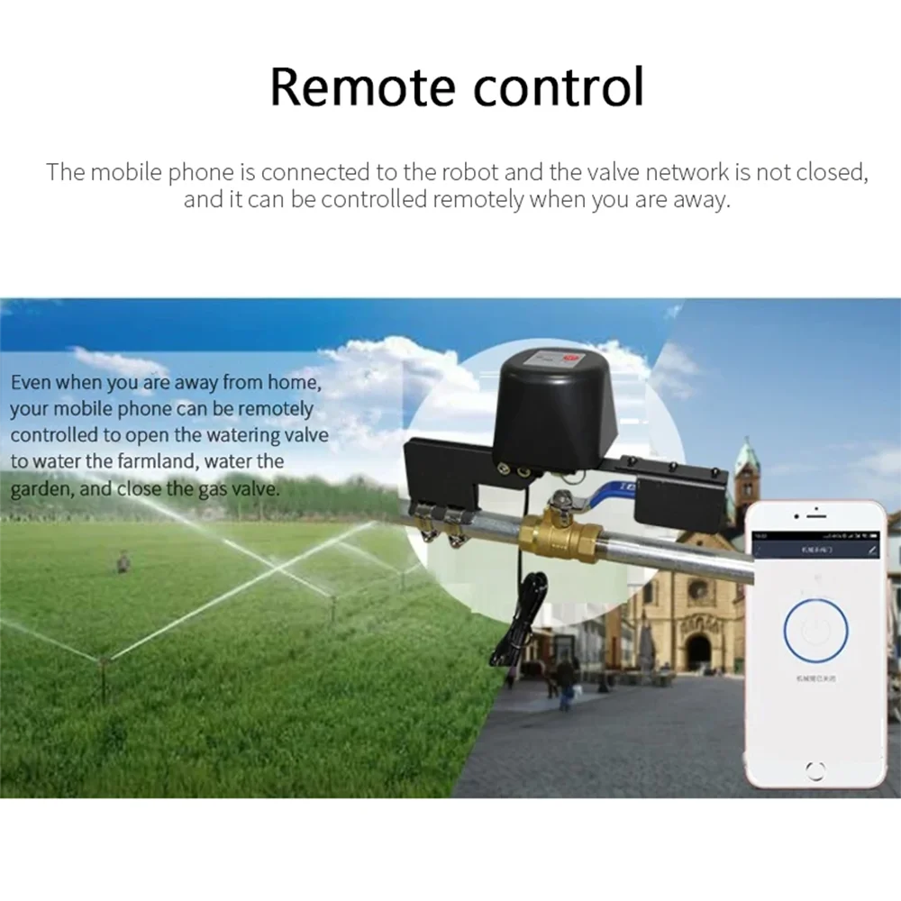 Tuya Wifi Smart Valve Controller Zigbee Automatic Gas Water Heater Valve Controller Shut ON Off Smart Water Valve Smart Life