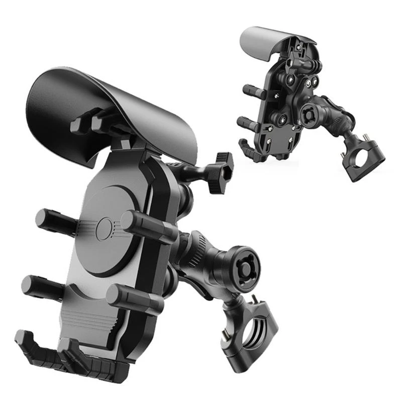 B03C Shock Absorbing Motorcycle Phone Mount Rack with Quick Release for Rough Terrain