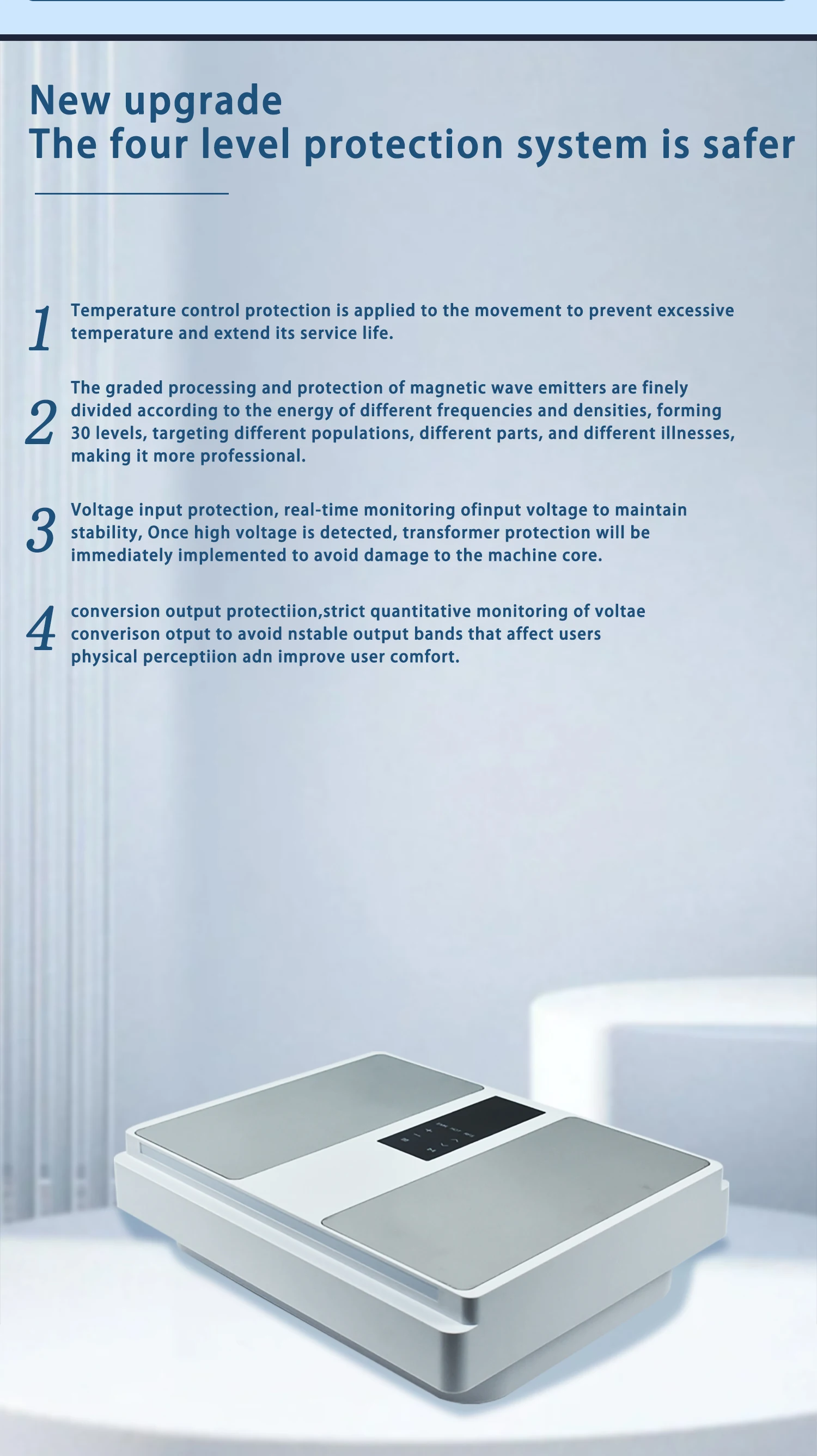 Professionelles Terahertz Deep Penetration Body Care Fußmassagegerät Coulomb Energy Technology für Anti-Aging- und Zellaktivierung – Detail 6