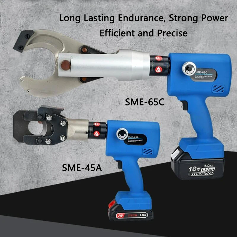 Electric Hydraulic Cable Cutter SME-45A/65C Portable Cable Scissors Cable Shear Copper Aluminum Armored Cabel Cutting machine