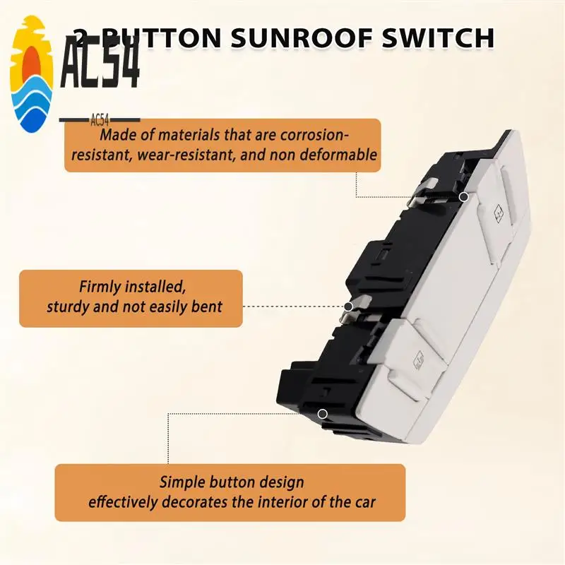 

AC54-автомобильная верхняя консоль, 2-кнопочный переключатель люка на крыше CJ5Z-15B691-B для Ford Kuga Escape 2013-2019 CJ5T-13D754-NB CJ5Z15B691B