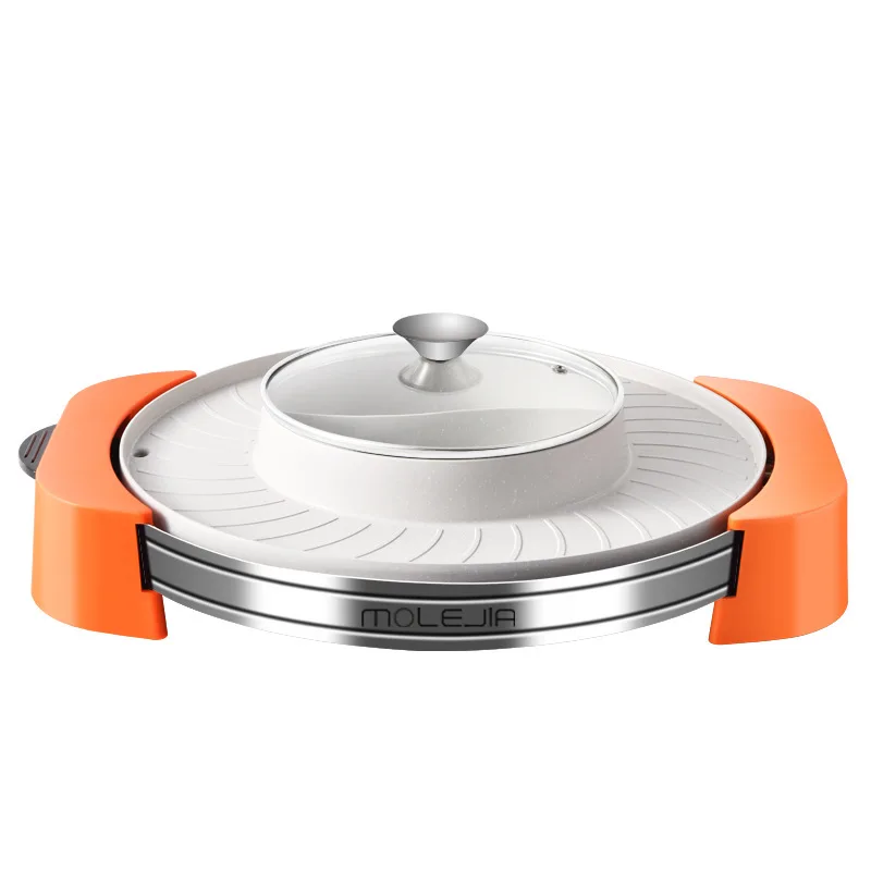 Mandarin duck and rinse integrated pot machine camping barbecue electric pan pot multi-functional electr
