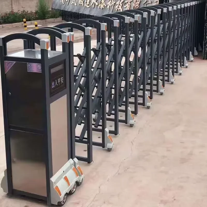 Sliding Retractable Safety Gate 6m Wire Commercial Auto Parking Security Fence Pet Tape Smart Electronic Trackless