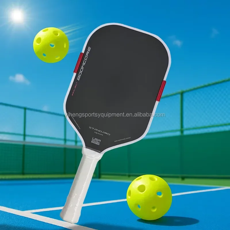 Boom Core Standard Shape Yiheng Customized Foam Surrounded by EVA 16mm Thickness Toray T700 Carbon Fiber Pickleball Paddle