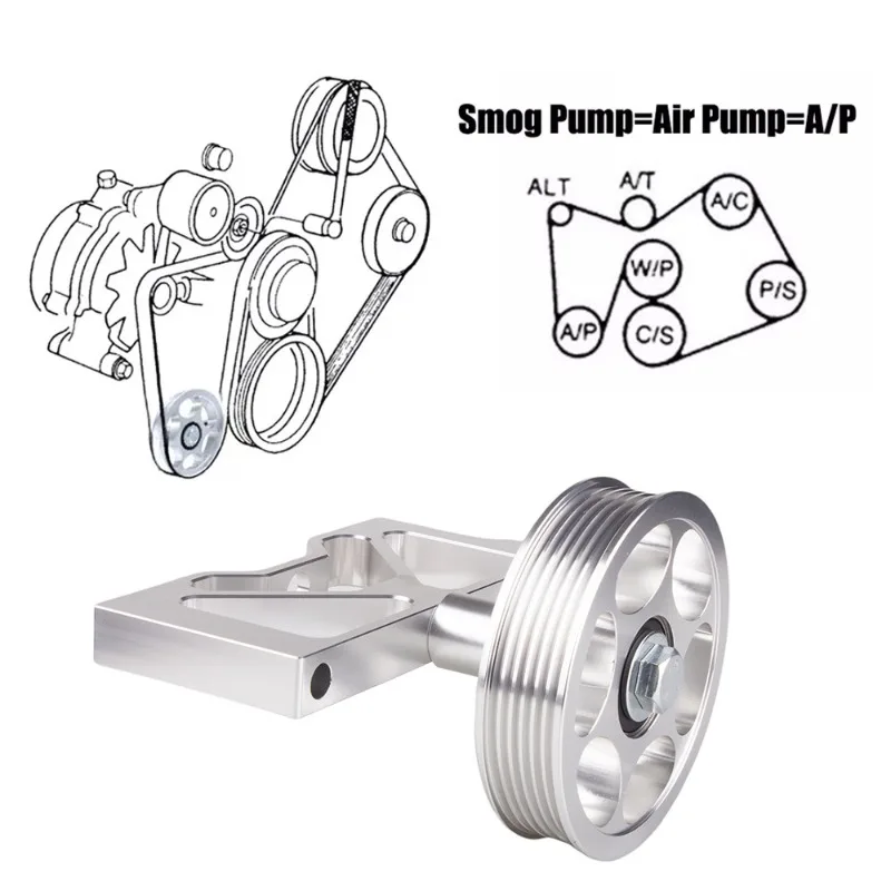 Auto Modification Parts for 79-95 Ford Mustang 5.0 Air Pump Idler Bracket with Pulley