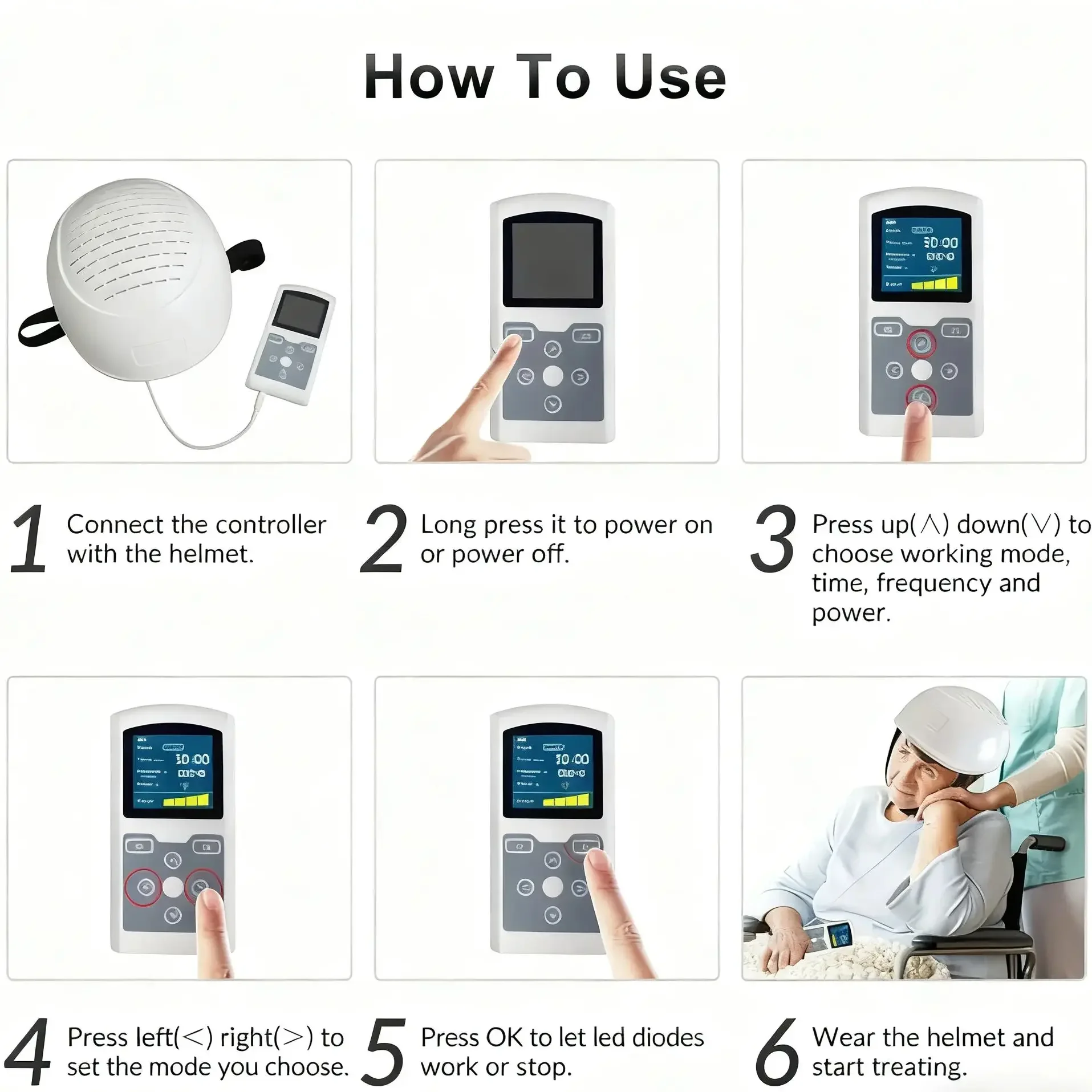 Frovab 810nm Infrared Brain Stimulation Helmet 40HZ for Parkinson Stroke Photobiomodulation Therapy Device Cognitive Enhancement