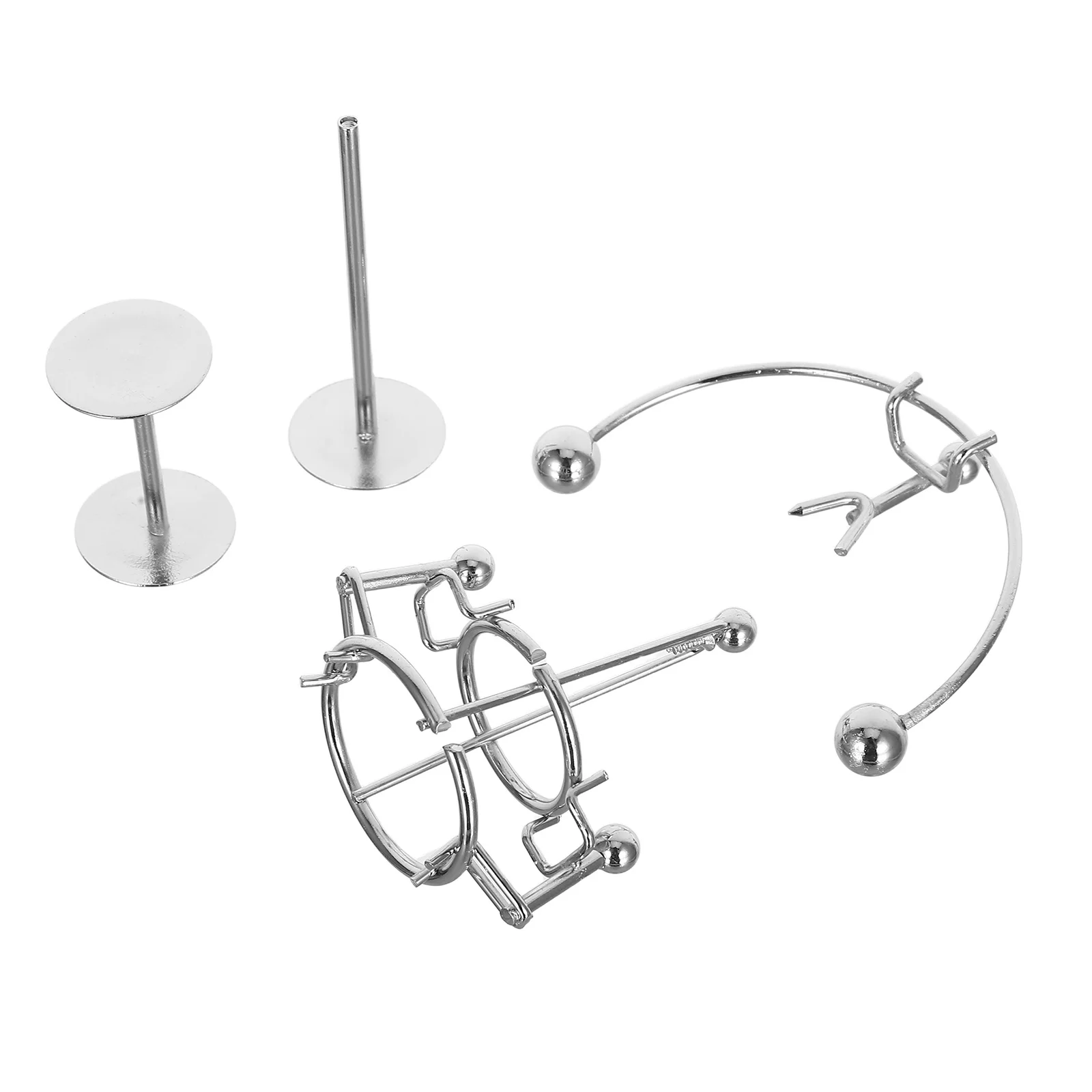 2Pcs Physics Balancing Mini Perpetual Motion Desk Sculptures Science Decompression Office Display Art Physics Toys