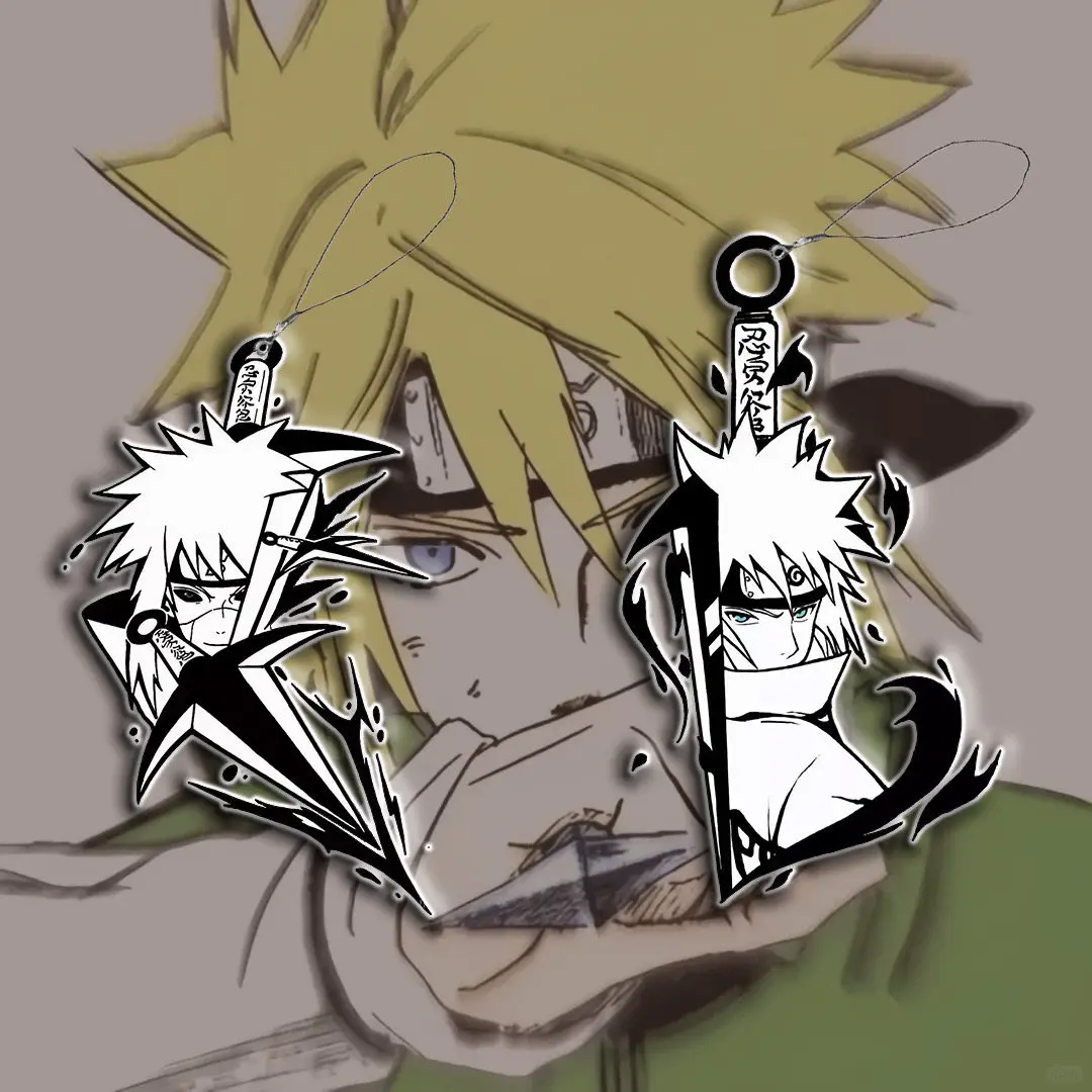 

Recycled Acrylic Keychain for Naruto Naruto Uzumaki Sasuke Uchiha Minato Namikaze Kakashi Hatake Anime Keychain Cartoon Gift