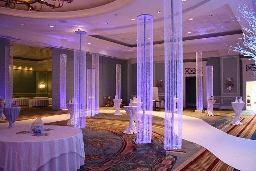 

3pcs Wedding Backdrop Stand Props Circular Acrylic Bead Curtains Sequin Pearl Beads Circle Rack for Stage Background Decoration