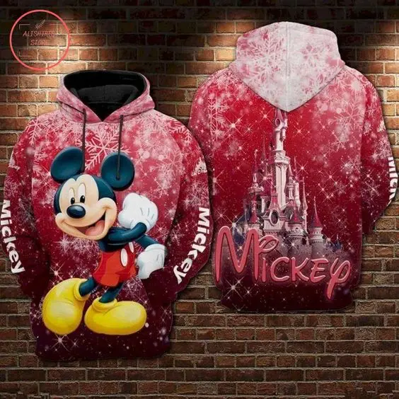 Frozen Mickey Mouse All Over Printed Disney Casual Fashion Hoodie