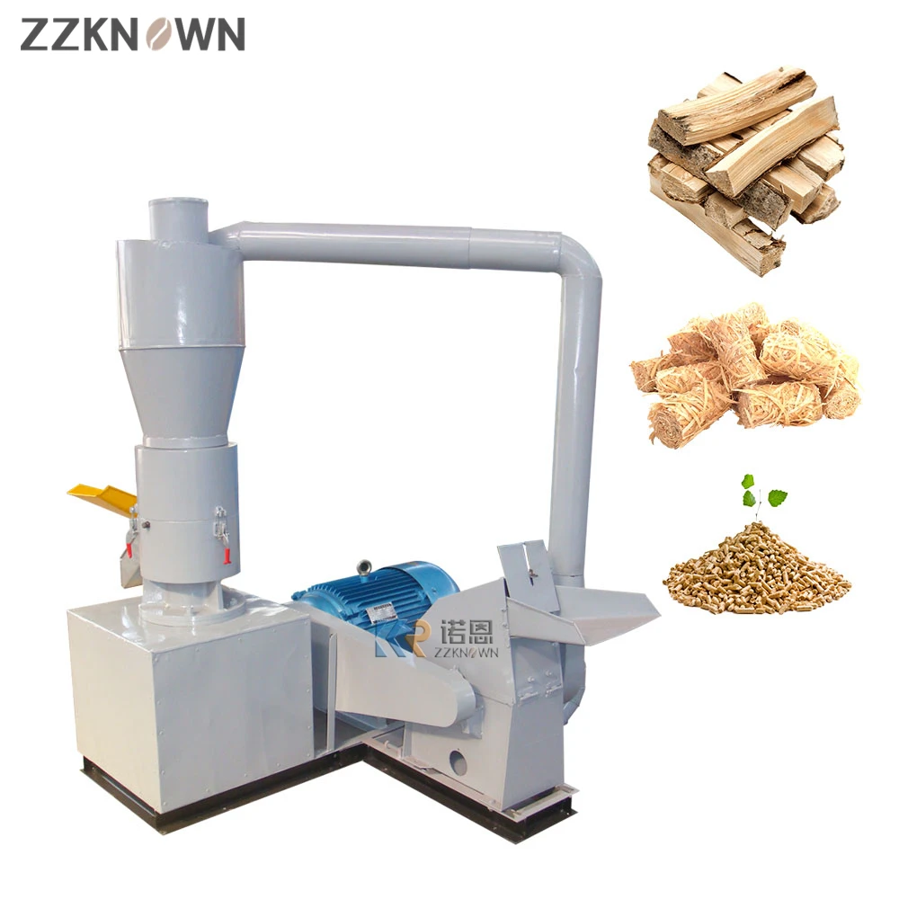 Industrial Pellets Machine Hammer Miller Automatic Biomass Wood Sawdust Rice Husk Straw Wood Pellet Mill Pelletizer