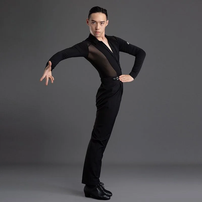 vetements-de-danse-latine-pour-hommes-sur-mesure-hauts-d'entrainement-vetements-de-performance-vetements-en-maille-a-manches-longues-costumes-de-classement