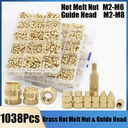 Brass Insert Nut Iron Tip Hot Melt Heat Knurled Embed Injection M2 M3 to M8 3D Print Plastic Copper Nuts Inserts Soldering Iron