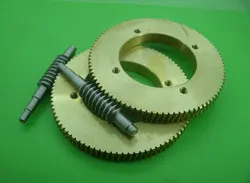 1Set Gear Diameter:93mm 1:90 Ratio 1M 90T Steel Worm Gear Reduction Gear