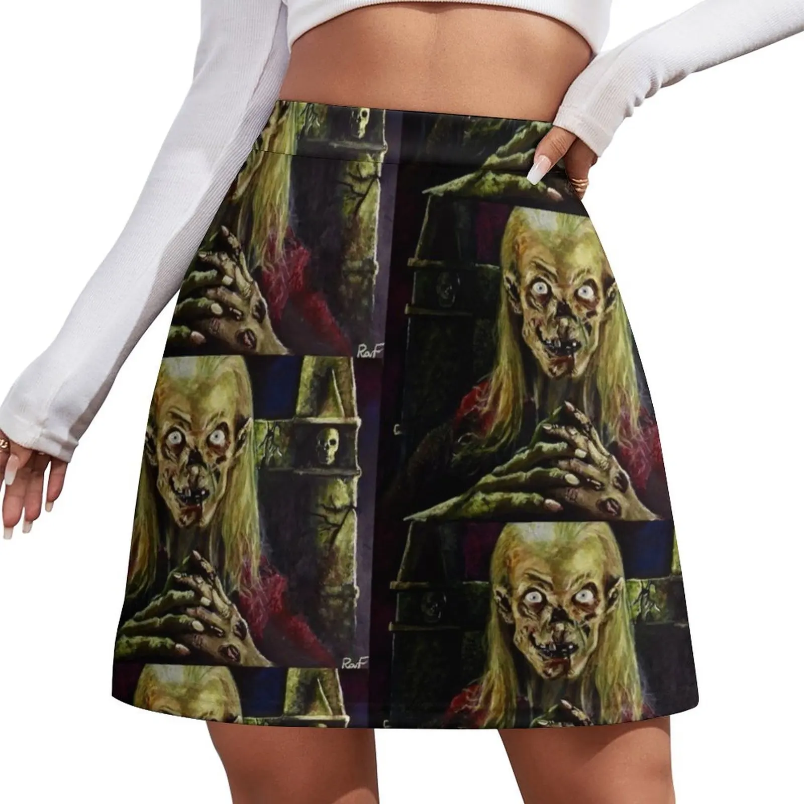 The Keeper of the Crypt Mini Skirt womens clothing new in external clothes fairy grunge Mini Skirt