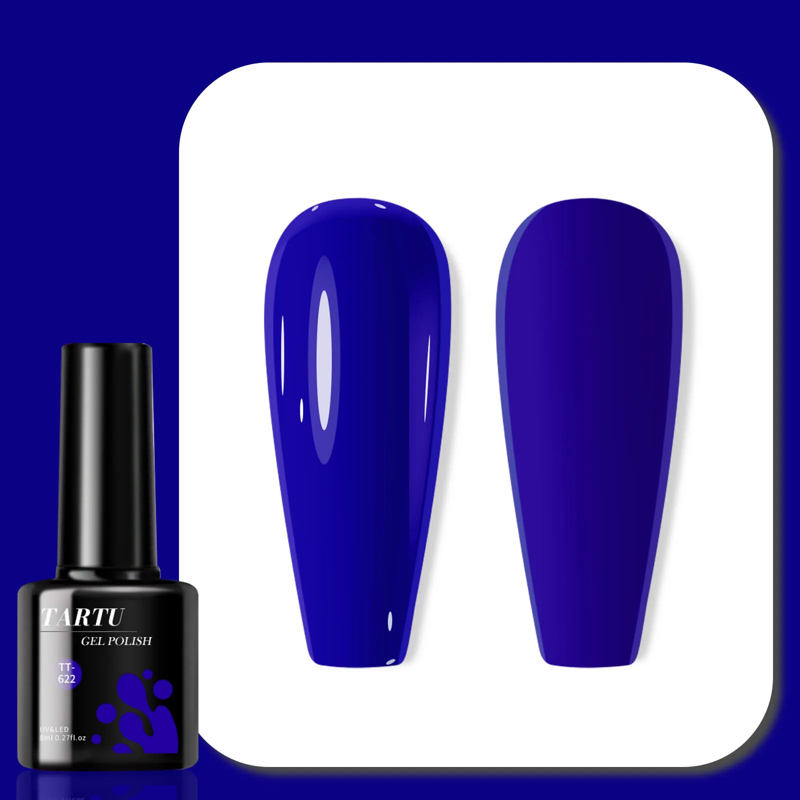 TARTU 8ml blue gel nail polish, semi-permanent, suitable for home manicure DIY gift for girls