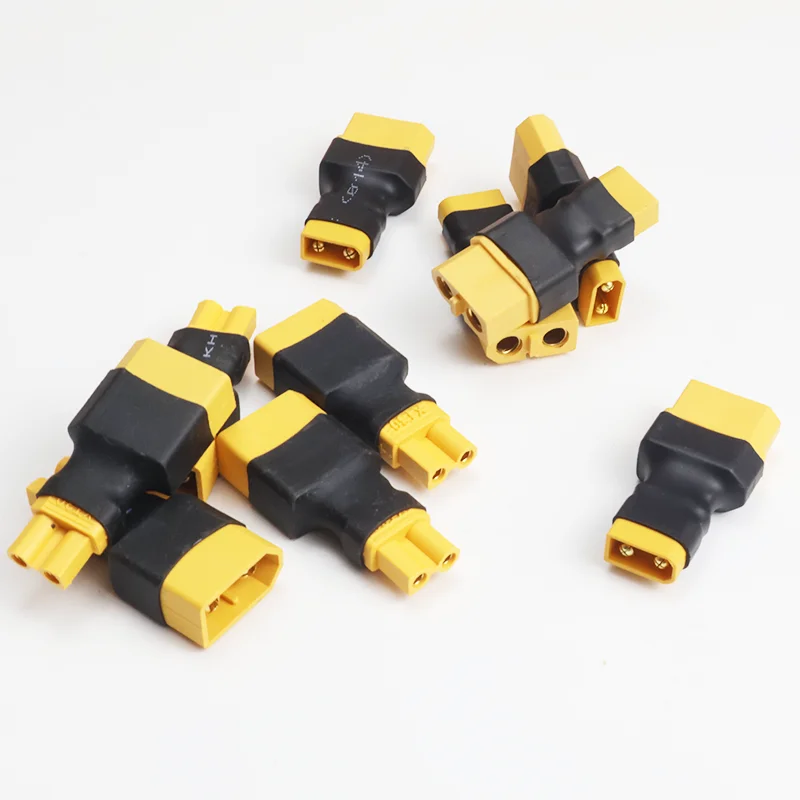 4PCS Male / Female XT60 to XT30 Plug Female Male Adapter Converter Connector for FPV Drone RC Lipo NiMH Battery Charger ESC Part