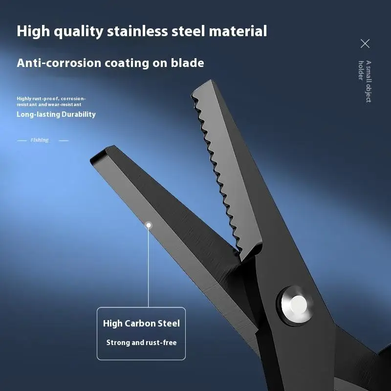 التيتانيوم المغلفة الفولاذ المقاوم للصدأ مقص الصيد كماشة لقطع PE جديلة خط القاطع Plies الكارب الصيد أداة الملحقات