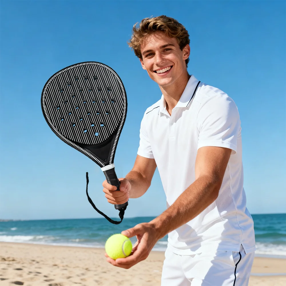 Racchetta da tennis stile gabbia Nucleo in EVA, superficie in ABS di alta qualità adatta per principianti, sport e intrattenimento genitore-figlio, doppia