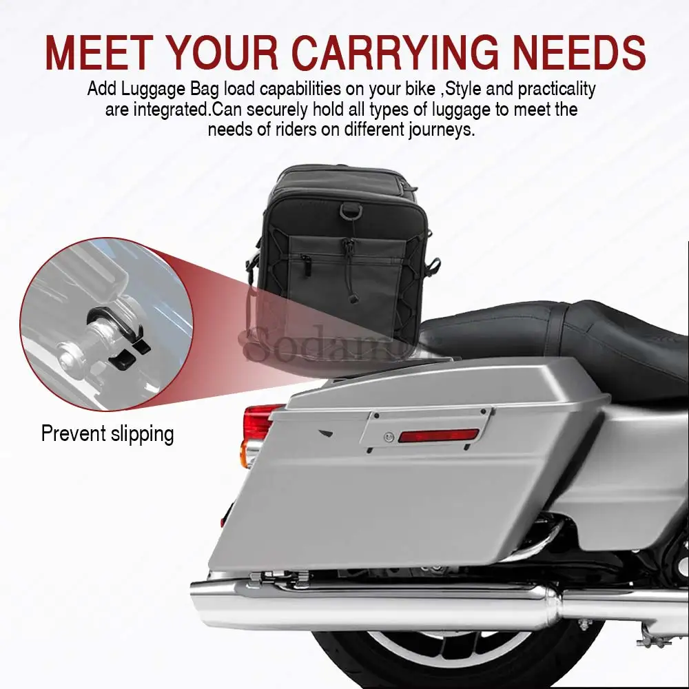 Detachable-style Alloy Steel Luggage Rack For Harley Touring Road King Street Electra Glide 2009-2025