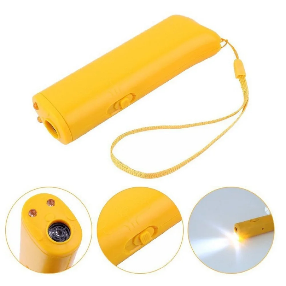 

Double-Headed Led Flashlight Box With Battery-Free Ultrasonic Dog Repellent