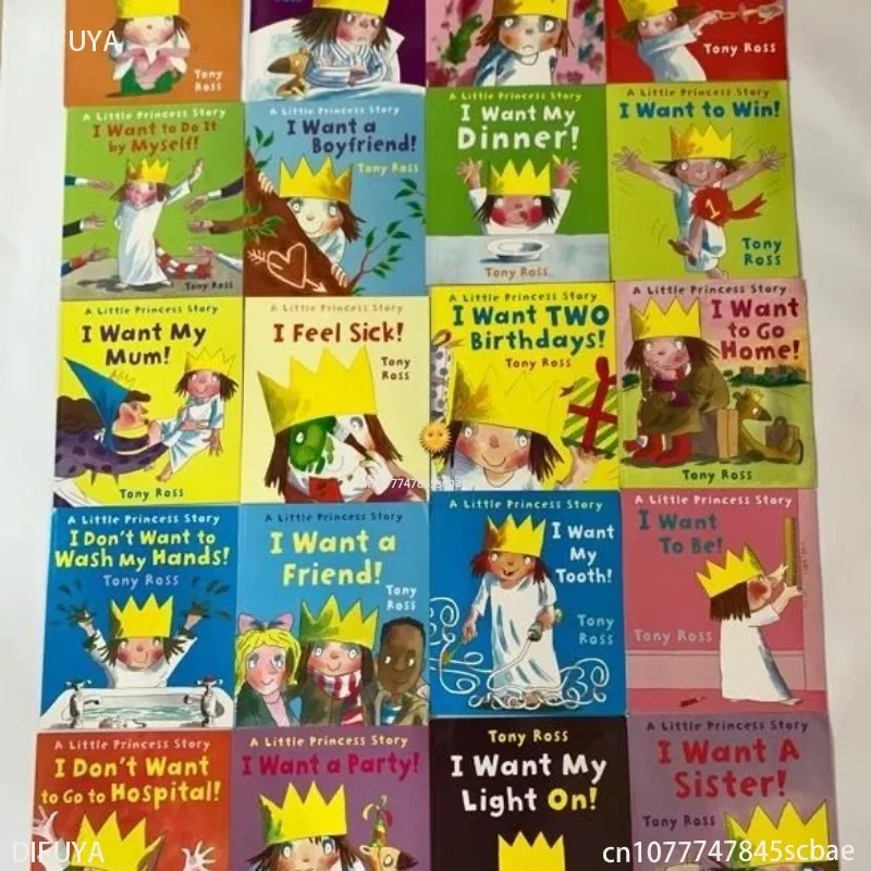 20 Volumes Large Little Princess Books for Kids Story Libros Educational Toys for Children Reading Livros