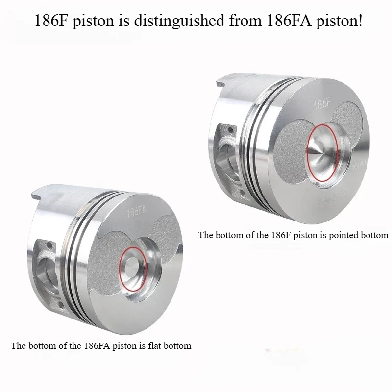 Air-cooled diesel engine power accessories 173F 178F 186FA 188F 190F 192F Piston ring Piston