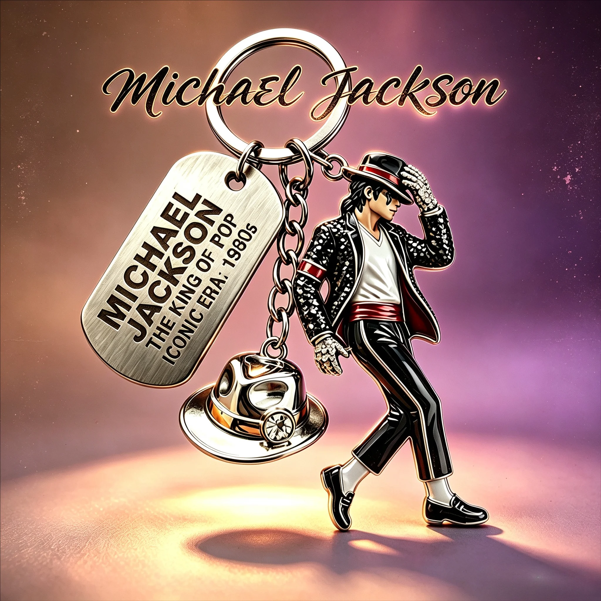 2026 Michael Jackson Keychain, - Men Fashion King 评论和价格