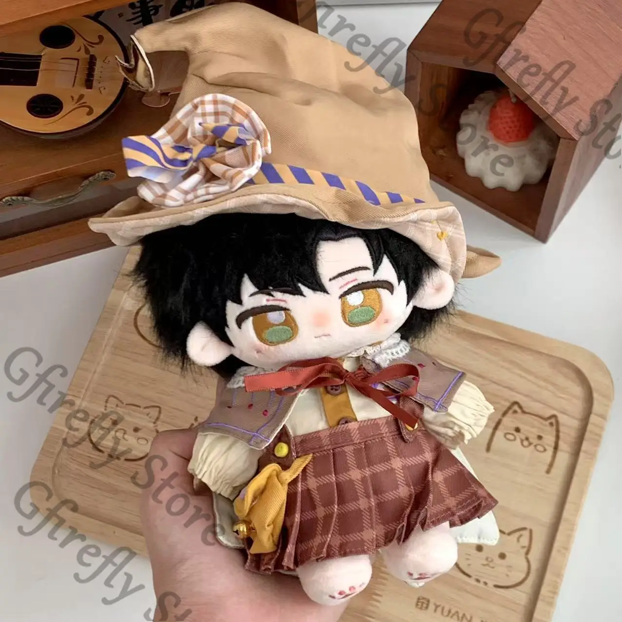 20 سنتيمتر القطن Maumet يرتدي ساحر الملابس دمية الملابس تأثيري الزي معطف رائعتين الحلي عيد الميلاد الحاضر