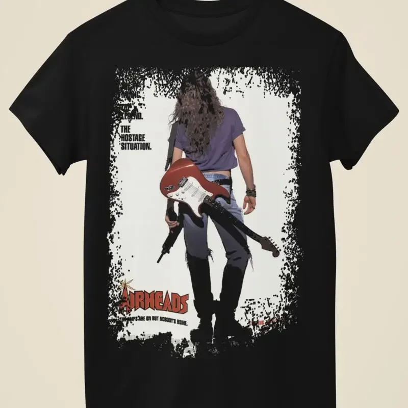 Airheads Movie Poster Inspired Unisex Black T Shirt
