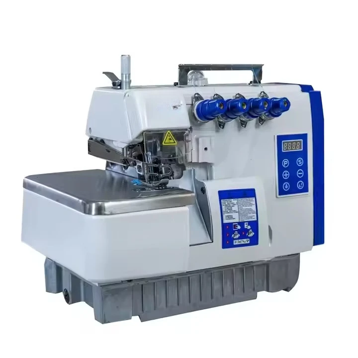 Direct Drive Hot Sale Four Thread Industrial Overlock Sewing Machine