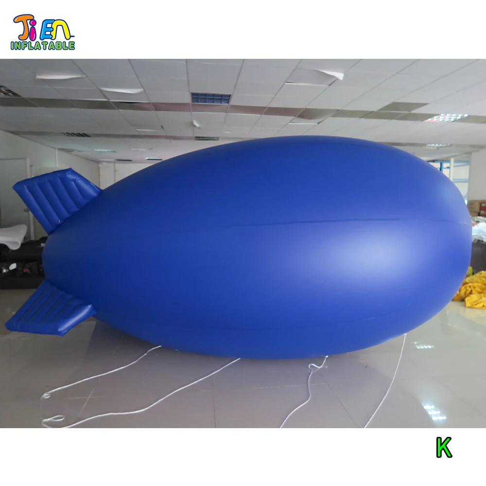 

4m long inflatable blimp with logo printing for advertising, custom make inflatable helium balloons