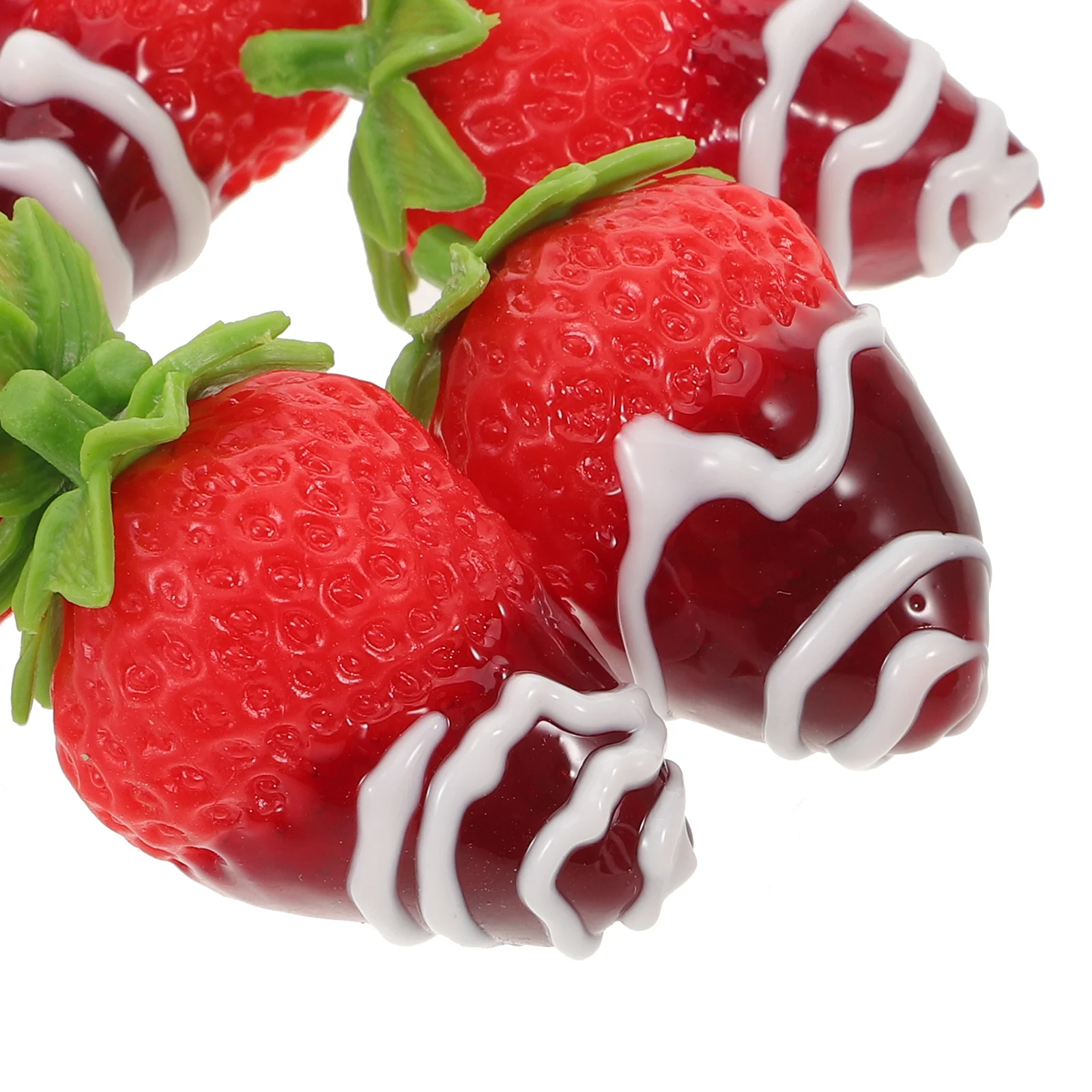 ผลไม้ประดิษฐ์เหมือนจริง 6 ชิ้น สำหรับตกแต่ง งานเลี้ยง ขนมหวาน