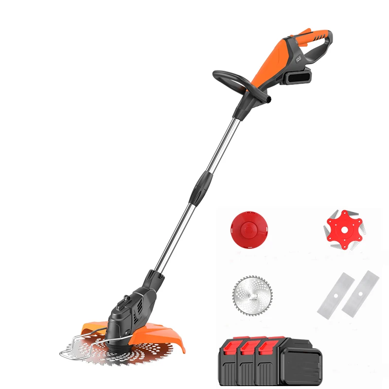 21V 대용량 브러시리스 모터 잔디 깎는 기계 잔디 절단 전기 휴대용 무선 정원 잔디 트리머 커터