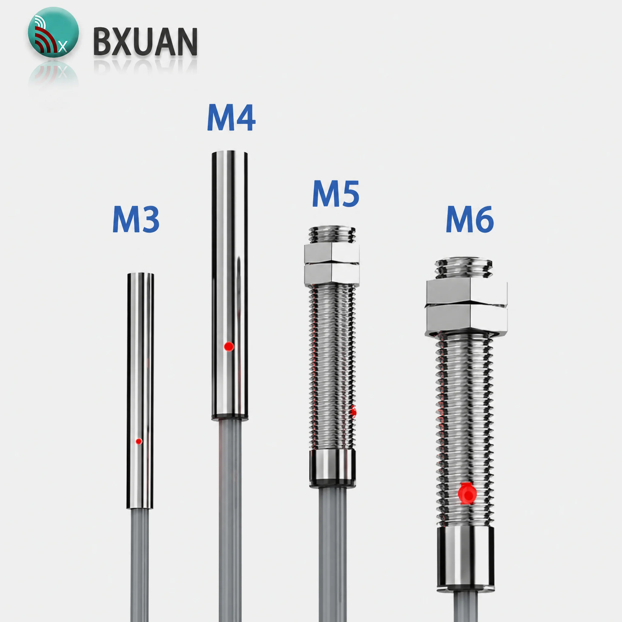 M4 Inductive Proximity Sensor Flush Type 1.0mm Detecting Distance DC 3 Wire NPN PNP NO NC Proximity Switch