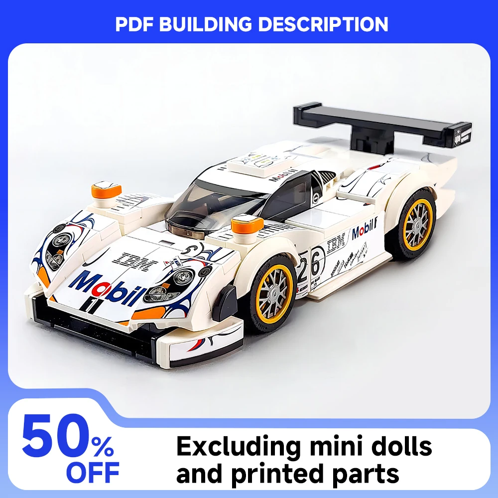 

260PCS MOC Racing Series Third Generation 98 Model Le Mans 24 Hours Race DIY Assembly Building Blocks Children's Toy Boy Gift