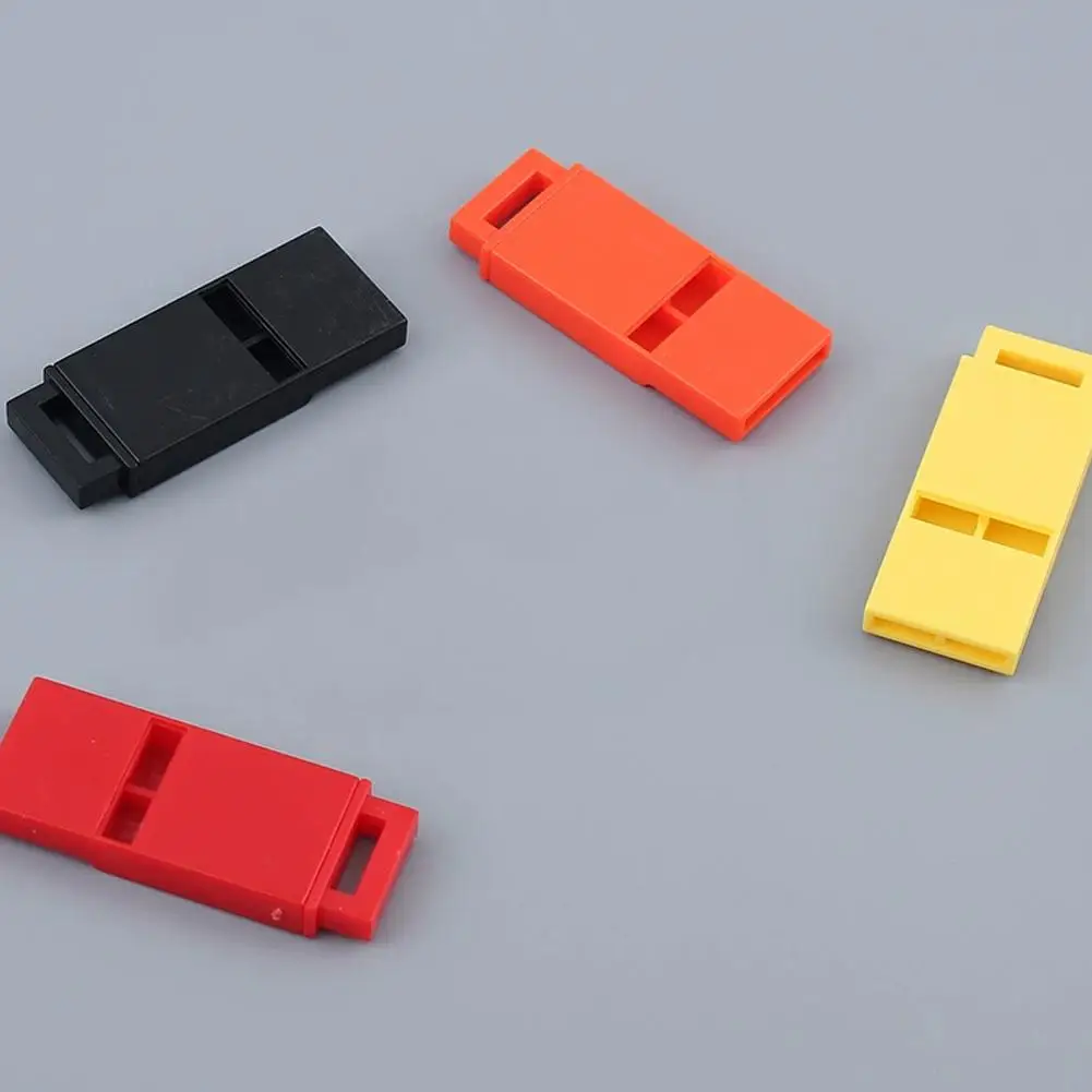 Mini sifflet en plastique avec corde pour enfants, sport, Football, basket-ball, pom-pom girl, arbitre, outils de survie en plein air