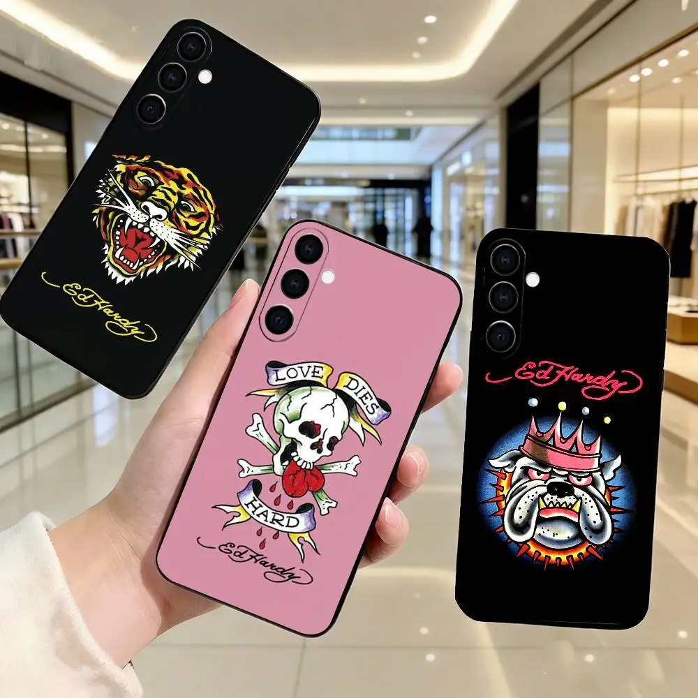 Classic Ed Brands H-Hardy Phone Case For Samsung Galaxy A73,A72,A71,A70,A53,A52,A51,Soft Silicone Black Cover