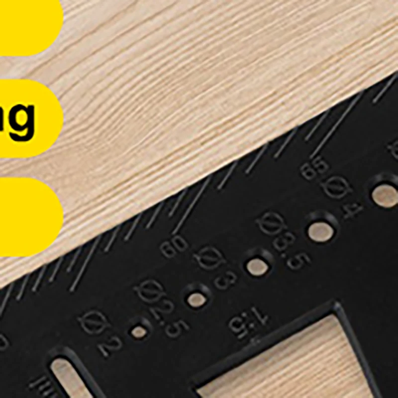

Multifunctional Locate Carpenter Angle Ruler 3D Miter Angle Measuring Tool Perforated Positioning Ruler 45 90 Degree Lines Ruler