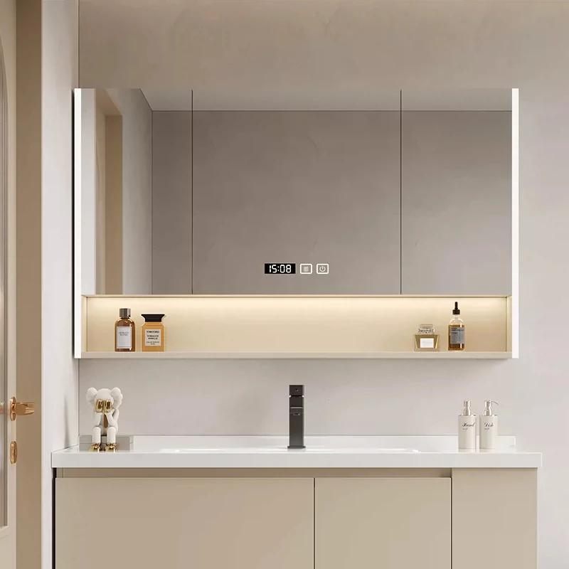 Toilet Corner Makeup Luxury Shelves Cupboard Storage Organizer Gabinete Salon Furniture Modern Accessories Bathroom Cabinet