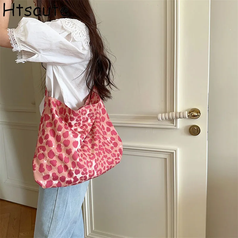 

Leopard Designer Women Handbags Fashion Large Capacity Polyester Tote Bag Summer Beach Bags Casual Bali Big Purse bolso
